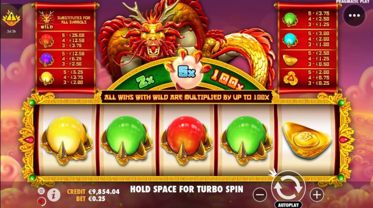 Với các game slot thuộc nhà cung cấp Pragmatic như Lucky Dragon Ball, SBOBET đang có chương trình khuyến mãi Fruit Party