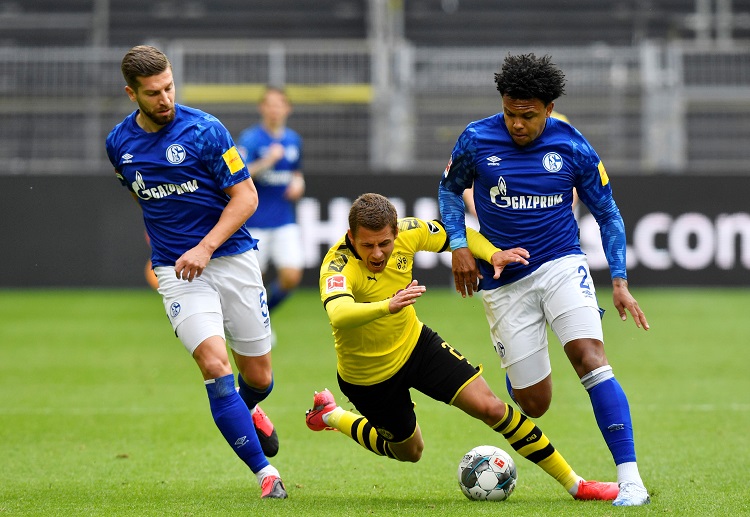 Schalke's Matija Nastasic and Weston McKennie