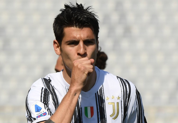 Alvaro Morata telah mencetak sembilan gol di Serie A