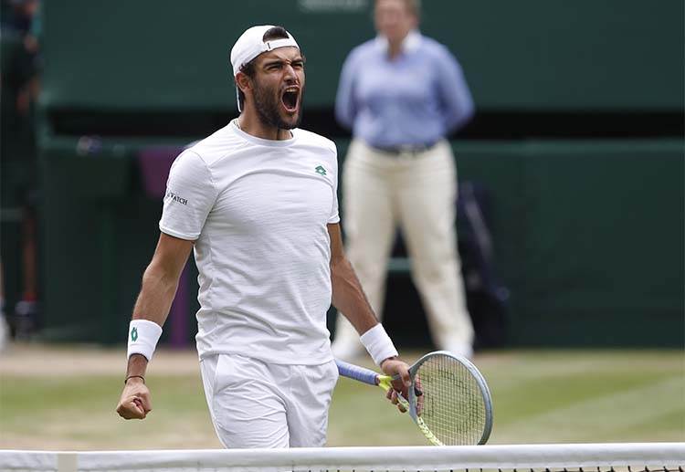 ข่าวเทนนิส มัตเตโอ บาร์เรตตินี่ ในการแข่งขัน แกรนด์สแลม วิมเบิลดัน 2021