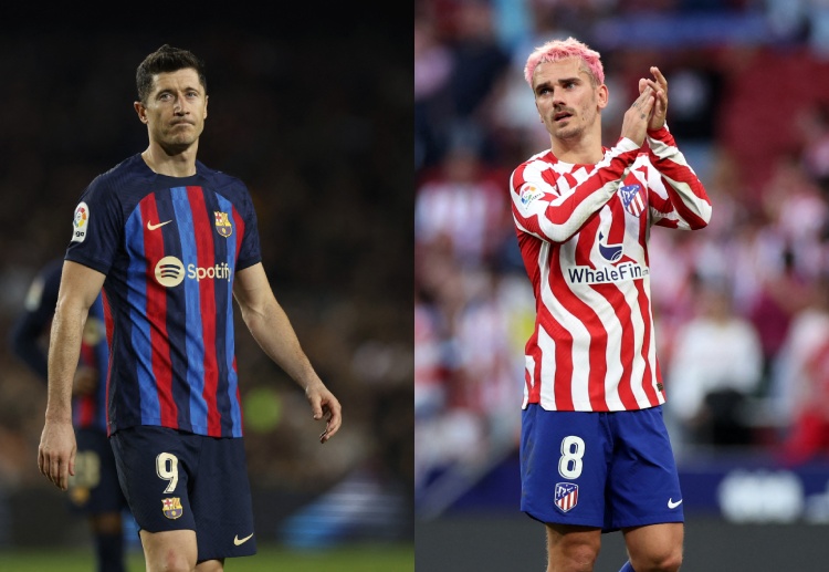 FC Barcelona's Robert Lewandowski during the La Liga match vs Girona