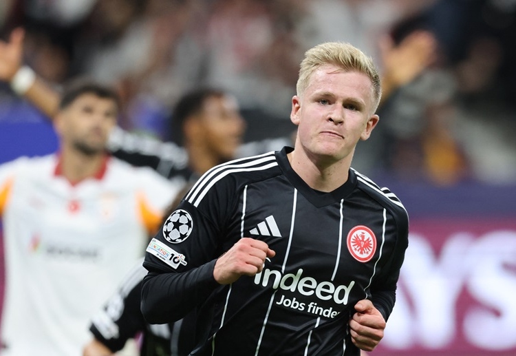 Frankfurt làm khách ở lượt trận hai vòng phân hạng Champions League 2025/26