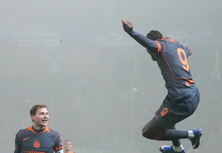 Inter Milan currently hold a four-point lead at the top of the Serie A table