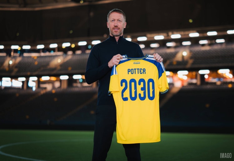 O novo técnico da Suécia, Graham Potter, comanda a equipe contra a Ucrânia em Valência em um playoff decisivo para a Copa do Mundo de 2026